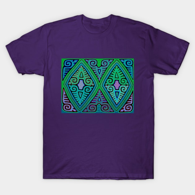 San Blas Indian Diamond Mola T-Shirt by Esprit-Mystique